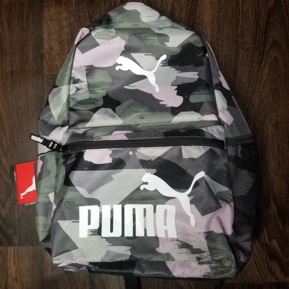 Puma Pink Camo 18.5" Backpack - Picture 3 of 7